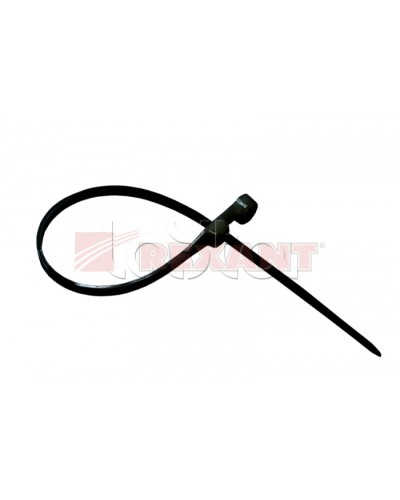 Хомут-стяжка нейлоновый под винт 2.5х100 мм чёрный (100шт/уп) REXANT 07-0105 в Санкт-Петербурге Стяжки-хомуты Pintop.ru