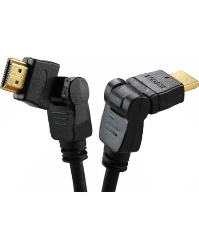 Шнур HDMI - HDMI gold 2 м с фильтрами угловой 360° (10шт/уп) REXANT 17-6204-3 в Санкт-Петербурге Патч-корды и пигтейлы Pintop.ru