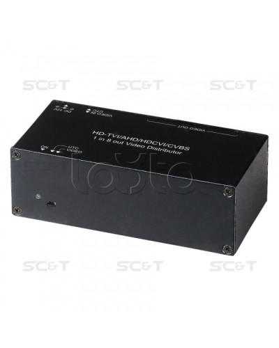 Распределитель видеосигнала HDCVI/HDTVI/AHD SC&T CD108HD в Санкт-Петербурге Видеоусилители, Модуляторы, Делители Pintop.ru