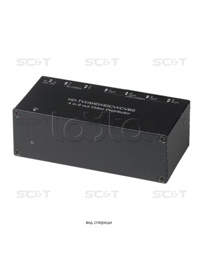 Распределитель видеосигнала HDCVI/HDTVI/AHD/CVBS SC&T CD408HD в Санкт-Петербурге Видеоусилители, Модуляторы, Делители Pintop.ru