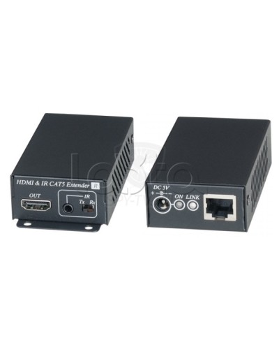 Комплект для передачи HDMI сигнала с ИК повторителем по одному кабелю витой пары SC&T HE02EI в Санкт-Петербурге Видеоусилители, Модуляторы, Делители Pintop.ru