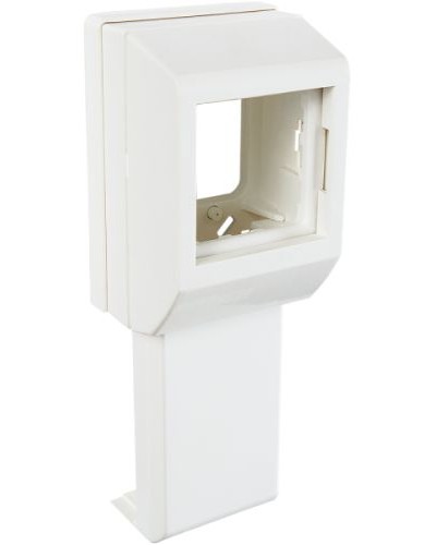 Суппорт с рамкой на 1 пост (45х45) вдоль профиля универсальный SPL 020007S в Санкт-Петербурге Аксессуары для кабель-канала Pintop.ru