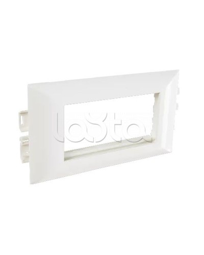 Суппорт с рамкой на 2 поста (45х45) в профиль для кабельных каналов 100х50, 105х50 SPL 100008S в Санкт-Петербурге Аксессуары для кабель-канала Pintop.ru