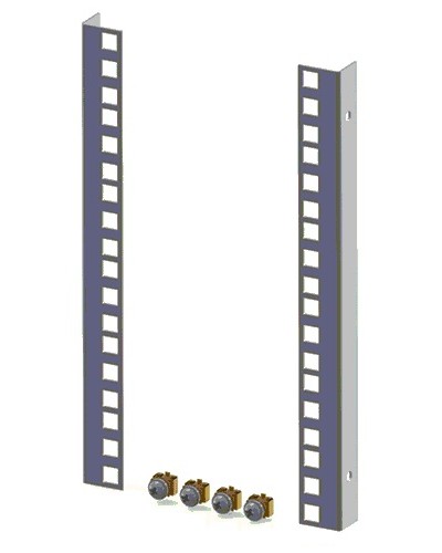 Направляющие для шкафов 18U (2 шт/уп.) TLK TLK-VNI-18U-2 в Санкт-Петербурге Аксессуары для стоек и шкафов Pintop.ru