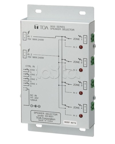 Селектор внешний TOA SS-9001 в Санкт-Петербурге Системы оповещения и трансляции TOA Pintop.ru
