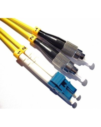 Патч-корд оптический, PVC, дуплексный, LC/UPC-FC/UPC, SM OS2, 2.0 м TWT (TWT-2LC-2FC/SU-2.0) в Санкт-Петербурге Патч-корды оптические Pintop.ru