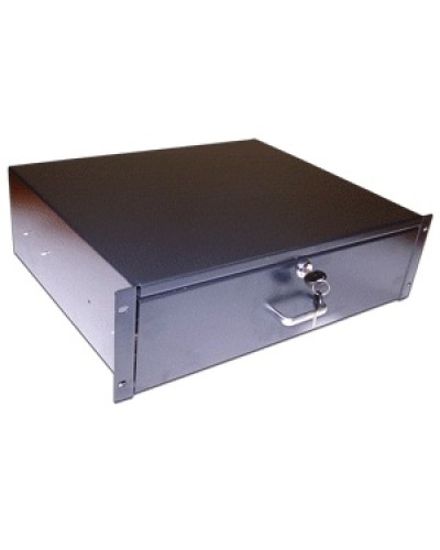 Ящик выдвижной 19, с замком, 2U, черный TWT TWT-CB-DRW-2U в Санкт-Петербурге Аксессуары для стоек и шкафов Pintop.ru