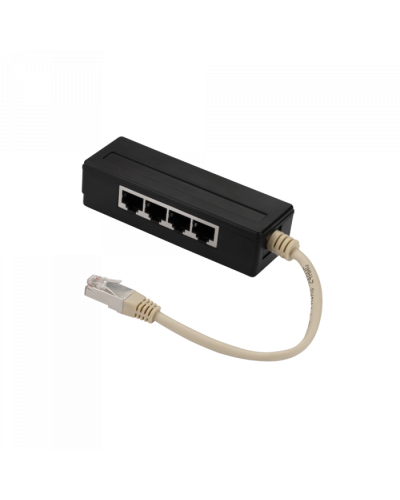 Y-адаптер, 4 параллельных порта, горизонтальный TWT (TWT-Y-1P4H) в Санкт-Петербурге Проходные адаптеры RJ-45 и разветвители Pintop.ru