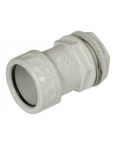 Муфта «труба-коробка» D25 мм , без галогена Экопласт 42725HF в Санкт-Петербурге Аксессуары для труб (ОКЛ) Экопласт Pintop.ru