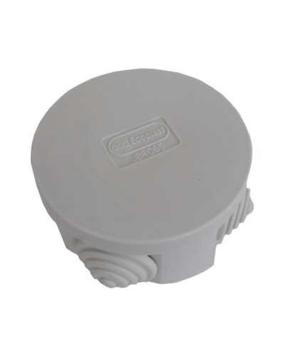 Коробка распределительная о/п с крышкой D65х35 мм, 4 вых. Экопласт 44004 в Санкт-Петербурге Распределительные коробки Pintop.ru