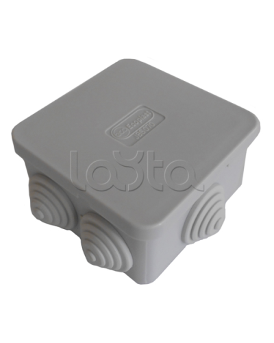 Коробка распред. о/п 100х100х55мм 6 вых., IP55 Экопласт 44037-1 в Санкт-Петербурге Распределительные коробки Pintop.ru