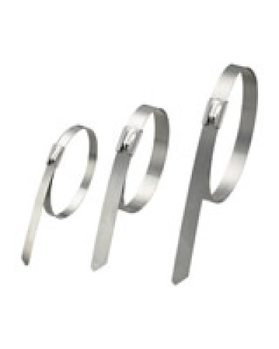 Хомут кабельный стальной 4,6x200 мм (50 шт/уп) Экопласт 45320 в Санкт-Петербурге Крепежные изделия Pintop.ru