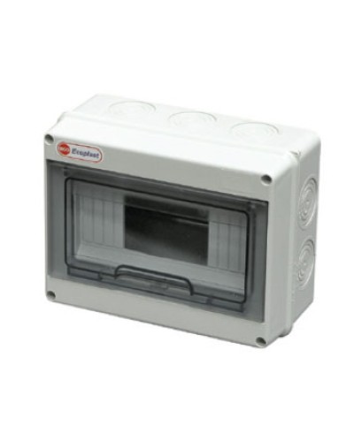 Шкаф настенный, 12-13 модулей, IP65 Экопласт 46412 в Санкт-Петербурге Боксы для автоматов Pintop.ru