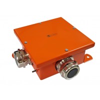 Коробка Экопласт металл., огн. E-110,о/п 120х120х60, 4мет.герм., IP66, оранж. 56014