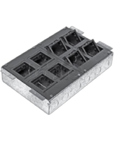 Люк в пол на 8 модулей с суппортом и коробкой Экопласт 70083 в Санкт-Петербурге Системы лючков и колонн Pintop.ru