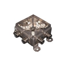 Коробка монтажная огнестойкая Гефест КМ-О (12к*10,0)-IP66 1212нерж, 8 вводов 123х123х60