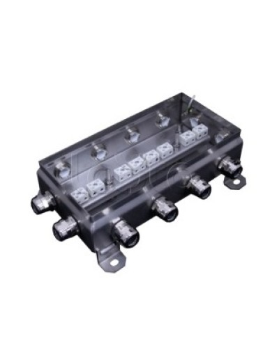 Коробка монтажная огнестойкая Гефест КМ-О (16к*6,0)-IP66 1224нерж, 12 вводов 123х240х60 в Санкт-Петербурге Распределительные коробки Pintop.ru