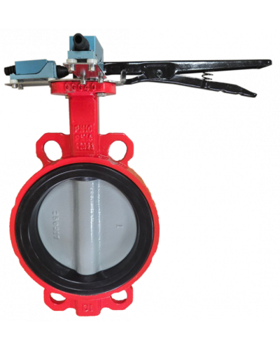 Затвор дисковый межфланцевый Зт80/1.6-УФ.УХЛ4-Аква-Гефест с рукояткой в Санкт-Петербурге Затворы дисковые Pintop.ru