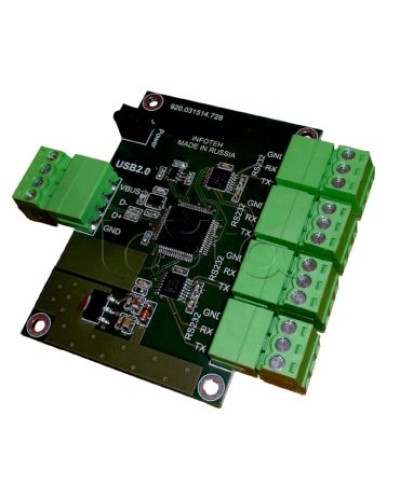 Конвертер USB/RS-232 ИНФОТЕХ AVT-USB/4RS232 в Санкт-Петербурге Дополнительное оборудование для ОПС Pintop.ru