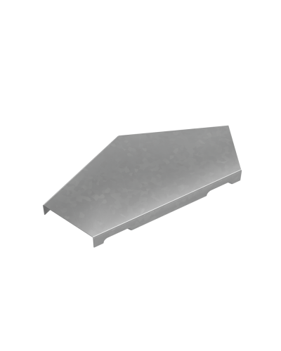 Крышка горизонтального угла 45 гр. 50 мм ПЛЮС INOX304 КМ-Профиль (KGLplus45-50 INOX304) в Санкт-Петербурге Аксессуары для лотков Pintop.ru