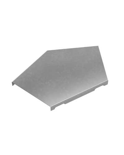 Крышка горизонтального угла 45 гр. 100 мм ПЛЮС HD85 КМ-профиль (KGLplus45-100 HD85) в Санкт-Петербурге Аксессуары для лотков Pintop.ru