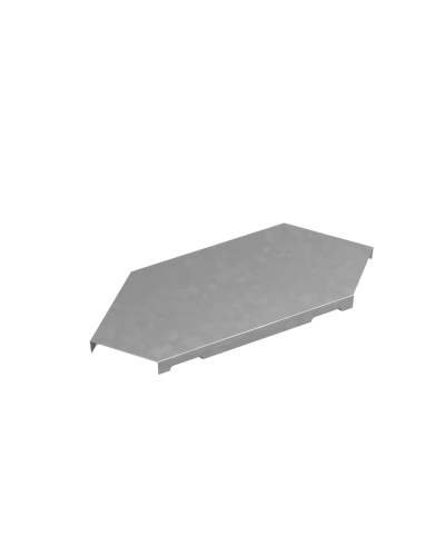 Крышка горизонтального угла 90 гр. 50 мм ПЛЮС INOX304 КМ-Профиль (KGLplus90-50 INOX304) в Санкт-Петербурге Аксессуары для лотков Pintop.ru