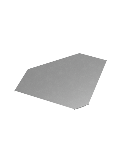 Крышка горизонтального угла 90 гр. 600 мм ПЛЮС КМ-Профиль (KGLplus90-600) в Санкт-Петербурге Аксессуары для лотков Pintop.ru