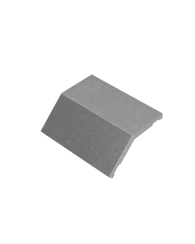 Крышка внешнего вертикального угла 45 гр. 200 мм ПЛЮС HD КМ-Профиль (KVLplus45-200 HD) в Санкт-Петербурге Аксессуары для лотков Pintop.ru