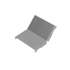 Крышка внутреннего вертикального угла 45 гр. 100 мм "ПЛЮС" INOX304 КМ-Профиль (KNLplus45-100 INOX304)