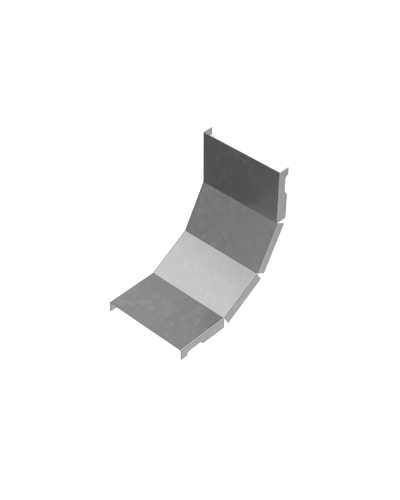 Крышка внутреннего вертикального угла 90 гр. 100 мм ПЛЮС INOX304 КМ-Профиль (KNLplus90-100 INOX304) в Санкт-Петербурге Аксессуары для лотков Pintop.ru