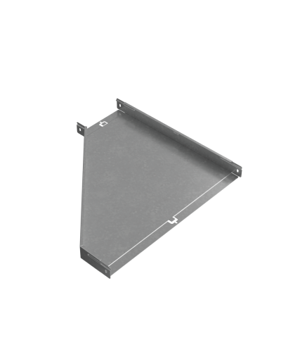 Переходник правый 50х200-600 мм ПЛЮС HD85 КМ-профиль (PDplus50-200-600-R HD85) в Санкт-Петербурге Аксессуары для лотков Pintop.ru