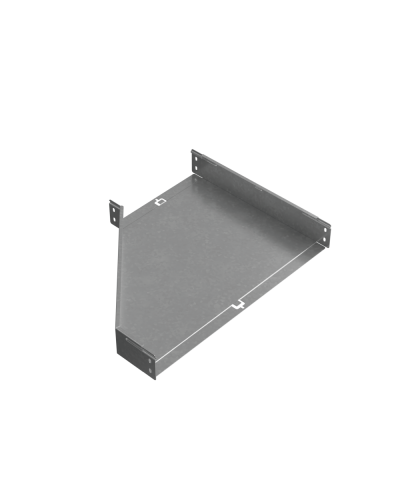 Переходник правый 80х300-600 мм ПЛЮC INOX304 КМ-Профиль (PDplus80-300-600-R INOX304) в Санкт-Петербурге Аксессуары для лотков Pintop.ru