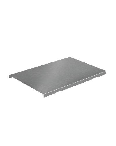 Крышка угла вертикального внешнего 400 мм с разворотом трассы на 90 гр. ПЛЮС HD85 КМ-профиль (KVLPDplus90-400 HD85) в Санкт-Петербурге Аксессуары для лотков Pintop.ru