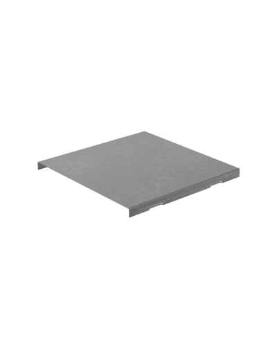 Крышка на угол внешний вертикальный 100х600 мм с разворотом трассы на 180 гр. ПЛЮС КМ-Профиль (KVLTDplus90-100-600) в Санкт-Петербурге Аксессуары для лотков Pintop.ru