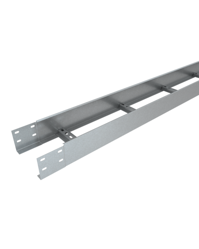Лоток лестничный 100х100х1,2 L2000 мм Быстрый монтаж HD КМ-профиль (LLS100-100-1.2-2000 HD) в Санкт-Петербурге Кабельные лотки Pintop.ru