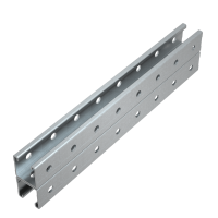 Страт-профиль двойной 41х41 L1200 мм s:2,5 (тройная перфорация) HD85 КМ-профиль (2STPU41-41-1200 3P HD85)