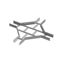 Х-разветвитель лестничный 80х500х1,2 мм INOX304 N КМ-Профиль (LXD80-500-1.2 INOX304 N)