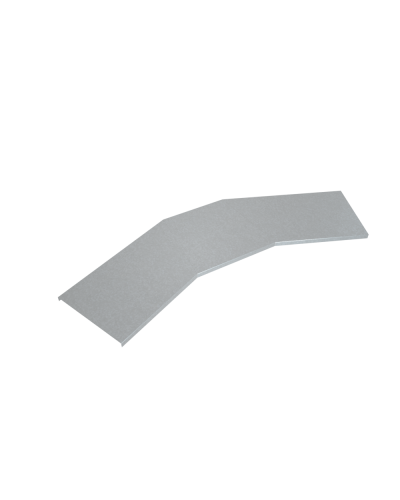 Крышка лестничного горизонтального угла 45 гр. 600 мм INOX304 КМ-Профиль (KLGL45-600 INOX304) в Санкт-Петербурге Аксессуары для лотков Pintop.ru