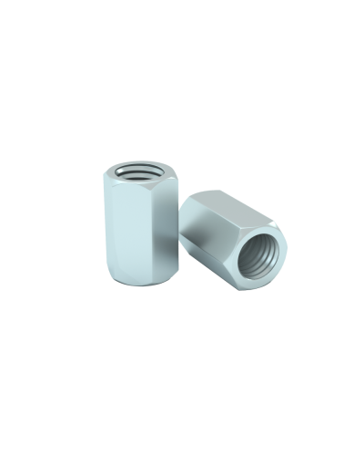 Гайка соединительная М8 DIN 6334 (упак. 50 шт) КМ-Профиль (MS8) в Санкт-Петербурге Крепеж Pintop.ru