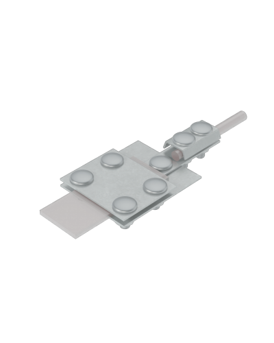 Универсальный контрольный соединитель полоса до 30 мм пруток Ø 5-8 мм CU КМ-Профиль (UKS-B30-D5-8 CU) в Санкт-Петербурге Аксессуары для лотков Pintop.ru