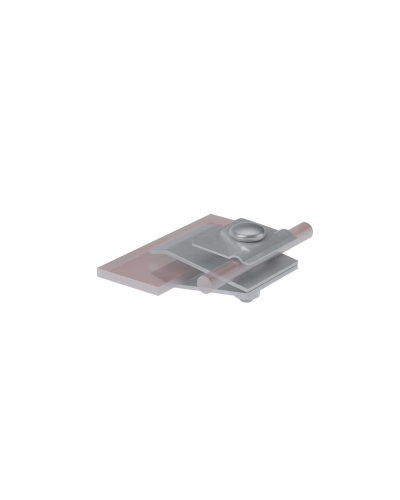 Фальцевый держатель H60 мм для прутка Ø 5-10 мм HD КМ-Профиль (FD-H60-D5-10 HD) в Санкт-Петербурге Монтажные материалы Pintop.ru