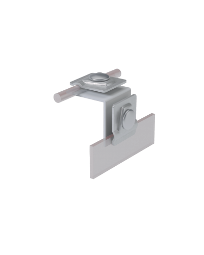Фальцевый держатель H50 мм для прутка Ø 5-10 мм HD КМ-Профиль (FD-H50-D5-10 HD) в Санкт-Петербурге Монтажные материалы Pintop.ru