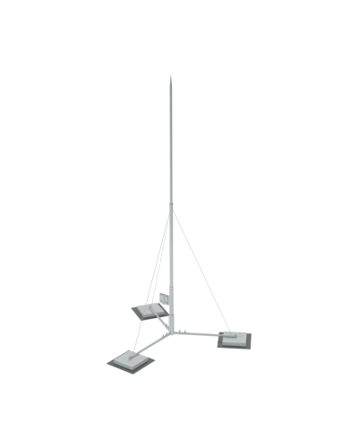 Вольностоящая молниеприемная мачта составная H3,5 м HD КМ-Профиль (VMR-H3.5 HD) в Санкт-Петербурге Монтажные материалы Pintop.ru