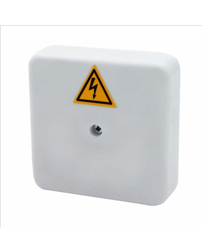 Коробка распределительная огнестойкая КРОПС-П0, IP41, габаритные размеры 75х75х20 мм, для кабелей сечением до 4 мм2, 3 клеммы КМ-Профиль (FRJB-KM-P0-4-03-КРОПС-IP41) в Санкт-Петербурге Распределительные коробки Pintop.ru