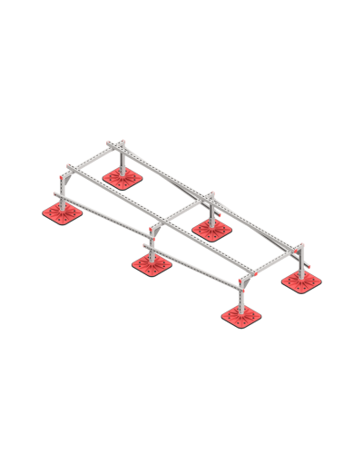 Опорная конструкция для установки оборудования TECHNORAPTOR FOOT 1000х3000 HD КМ-профиль (KM-TR-F-SSEI-1000-3000 HD) в Санкт-Петербурге Системы видеонаблюдения Pintop.ru