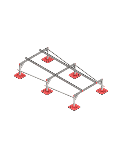 Опорная конструкция для установки оборудования TECHNORAPTOR FOOT 1500х3000 тип 1 КМ-профиль (KM-TR-F-SSEI-1500-3000-1) в Санкт-Петербурге Системы видеонаблюдения Pintop.ru
