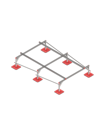 Опорная конструкция для установки оборудования TECHNORAPTOR FOOT 2000х3000 тип 1 КМ-профиль (KM-TR-F-SSEI-2000-3000-1) в Санкт-Петербурге Системы видеонаблюдения Pintop.ru
