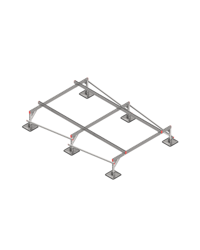 Опорная конструкция для установки оборудования TECHNORAPTOR STEELFOOT 2000х3000 тип 1 КМ-профиль (KM-TR-STF-SSEI-2000-3000-1) в Санкт-Петербурге Системы видеонаблюдения Pintop.ru