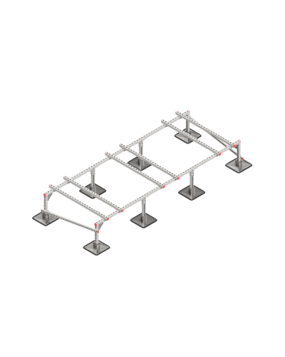 Опорная конструкция для установки оборудования TECHNORAPTOR STEELFOOT 3000х1200 тип 1 КМ-профиль (KM-TR-STF-SSEI-3000-1200-1) в Санкт-Петербурге Системы видеонаблюдения Pintop.ru