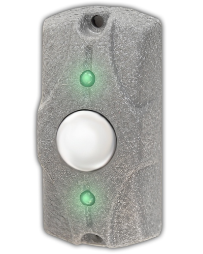 Олевс ЦИКЛОП Кнопка выхода серая кожа в Санкт-Петербурге Электромагнитные замки Pintop.ru